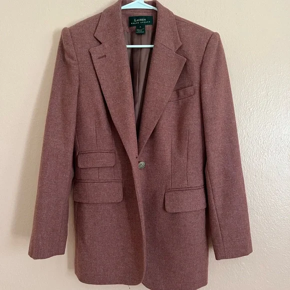 LAUREN BY RALPH LAUREN Vintage Mauve Blazer - Picture 1 of 5